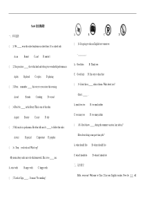 人教七年级下册英语-Unit4-综合测试卷(含答案)