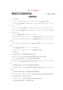 （江苏专用）2020版高考英语大一轮复习 Unit 2 Language高效演练跟踪检测（含解析）牛