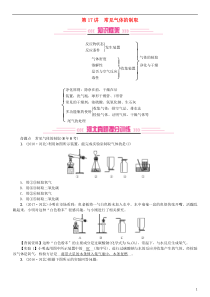 （河北专版）2019年中考化学复习 主题五 科学探究 第17讲 常见气体的制取习题