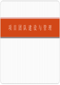 项目团队建设与管理（PPT133页)