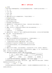 （贵阳专版）2019年中考化学总复习 第1编 主题复习 模块4 化学与社会发展 课时15 化学与生活