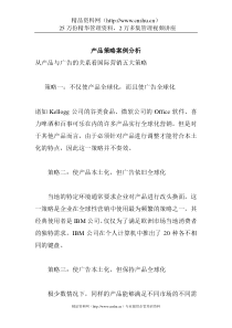产品策略案例分析