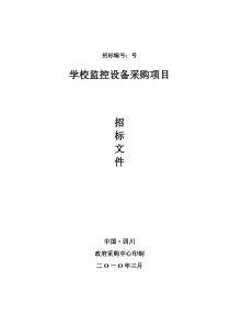 招标文件正式版