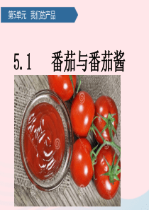 一年级科学下册 第五单元 我们的产品 15番茄与番茄酱课件 青岛版六三制