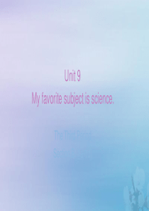 七年级英语上册 Unit 9 My favorite subject is science Sect