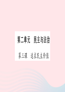 宁夏2019中考政治 第4篇 知识梳理 九上 第2单元 民主与法治复习课件