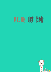 内蒙古包头市2019年中考地理一轮复习 七下 第11课时 印度 俄罗斯课件 新人教版