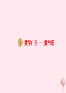 六年级数学上册 第八单元 数学广角 数与形课件 新人教版