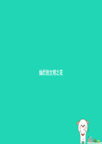 九年级政治全册 第三单元 融入社会 肩负使命 第八课 投身于精神文明建设 第2框 灿烂的文明之花课件