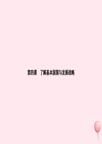 九年级政治全册 第二单元 了解祖国 爱我中华 第四课 了解基本国策与发展战略 第1框 对外开放的基本