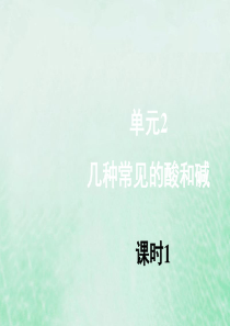 九年级化学下册 专题七 初识酸、碱和盐 单元2《几种常见的酸和碱》（第1课时）课件 （新版）湘教版