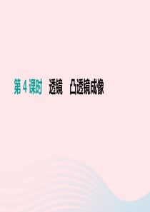 江苏省盐城市2019年中考物理 第04单元 透镜 凸透镜成像课件