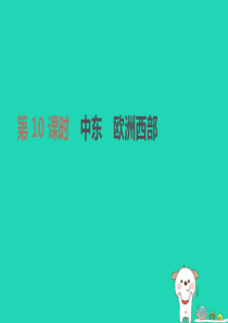 江苏省连云港市2019年中考地理一轮复习 七下 第10课时 中东 欧洲西部课件 新人教版