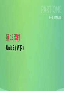 江苏省淮安市2019年中考英语一轮复习 第一篇 教材梳理篇 第13课时 Unit 5（八下）课件 牛
