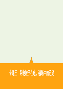 江苏省2020版高考物理二轮复习 专题三 带电粒子在电、磁场中的运动课件