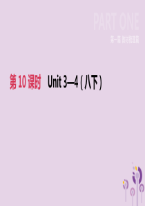 河北省2019年中考英语一轮复习 第一篇 教材梳理篇 第10课时 Units 3-4（八下）课件 冀