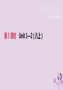 河北省2019年中考英语一轮复习 第一篇 教材梳理篇 第05课时 Units 1-2（八上）课件 冀