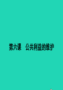 八年级政治下册 第二单元 公共利益 6 公共利益的维护课件 教科版