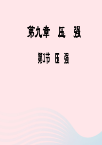 八年级物理下册 第九章 压强课件 （新版）新人教版