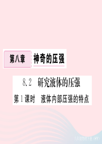 八年级物理下册 8.2 研究液体的压强（第1课时 液体内部压强的特点）习题课件 （新版）粤教沪版