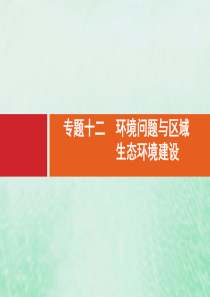 2021高考地理大一轮复习 小册子 专题十二 环境问题与区域生态环境建设课件 湘教版