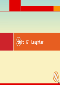 2021版高考英语一轮复习 Unit 17 Laughter课件 北师大版选修6
