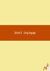 2020新教材高中英语 Unit 4 Stage and screen Section B Usin