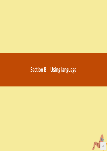 2020新教材高中英语 Unit 2 Lets celebrate Section B Using 