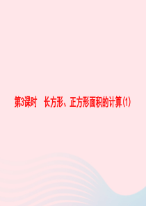 2020春四年级数学下册 5 面积 第3课时 长方形 正方形面积的计算习题课件 新人教版