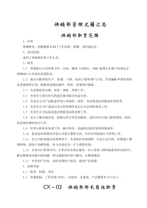 供销部管理文籍汇总