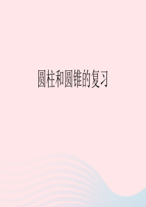 2020春六年级数学下册 二 圆柱和圆锥 圆柱和圆锥的复习课件 苏教版