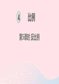2020春六年级数学下册 第4单元 比例 第5课时 反比例教学课件 新人教版