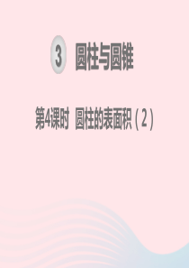 2020春六年级数学下册 第3单元 圆柱与圆锥 第4课时 圆柱的表面积教学课件 新人教版