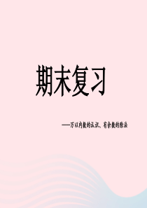 2020春二年级数学下册 九 期末复习 万以内数的认识、有余数的除法教学课件 苏教版