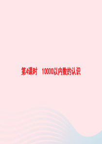 2020春二年级数学下册 7 万以内数的认识 第4课时 10000以内数的认识习题课件 新人教版