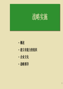 企业战略实施