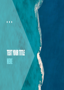 蓝色扁平欧美商务汇报PPT模板