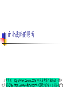 企业战略的思考