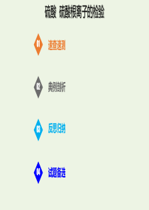 2020版高考化学一轮复习 考点备考 4.3.2 硫酸 硫酸根离子的检验课件