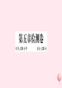 2019秋七年级数学上册 第五章 一元一次方程检测卷课件（新版）冀教版