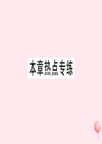 2019秋七年级数学上册 第五章 一元一次方程本章热点专练习题课件（新版）冀教版