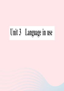 2019秋九年级英语上册 Module 8 Sports life Unit 3 Language 