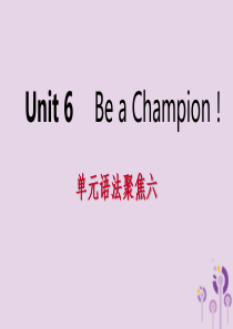 2019年春八年级英语下册 Unit 6 Be a Champion语法聚焦六课件 （新版）冀教版