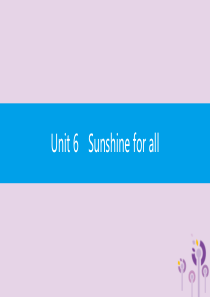 2019春八年级英语下册 Unit 6 Sunshine for all语法专练课件 （新版）牛津版