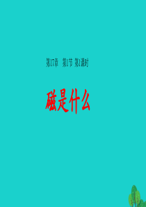 2019-2020学年九年级物理全册 17.1 磁是什么（第1课时）课件（新版）沪科版
