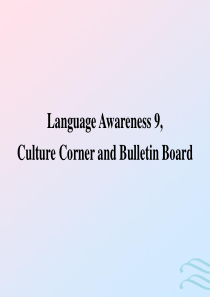2019-2020学年高中英语 Unit 24 Society Language Awareness