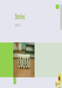 2019-2020学年高中英语 Unit 16 Stories Period Five课件 北师大版