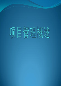 项目管理_软件项目管理概述