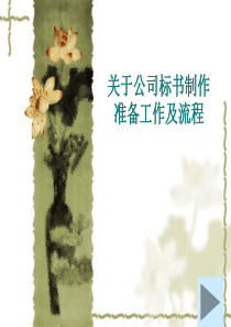 标书制造流程