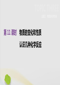 （全国版）2019版中考化学复习 第三单元 物质的化学变化 第11课时 物质的变化和性质 认识几种化